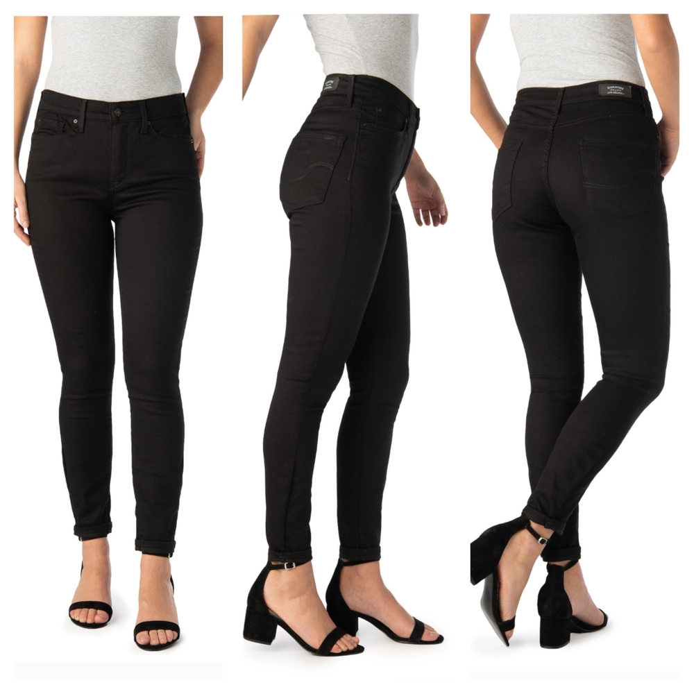 ❤trade // High rise ankle skinny black pants - Picture 1 of 8